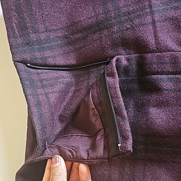 Dalia Flannel Mini Skirt Size 6‎ Purple/ Black - Picture 10 of 15